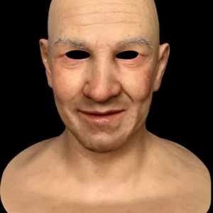 LUCAS ULTRA REALISTIC SILICONE MASK DETAILED ELDERLY MALE FACE FOR COSPLAY AND COSTUME USE