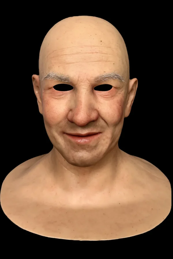 LUCAS ULTRA REALISTIC SILICONE MASK DETAILED ELDERLY MALE FACE FOR COSPLAY AND COSTUME USE