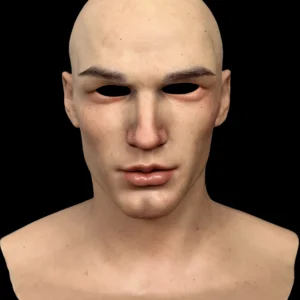 LESTER ULTRA REALISTIC SILICONE MASK DETAILED MALE FACIAL SCULPTURE FOR COSPLAY AND THEATER PERFORMANCE