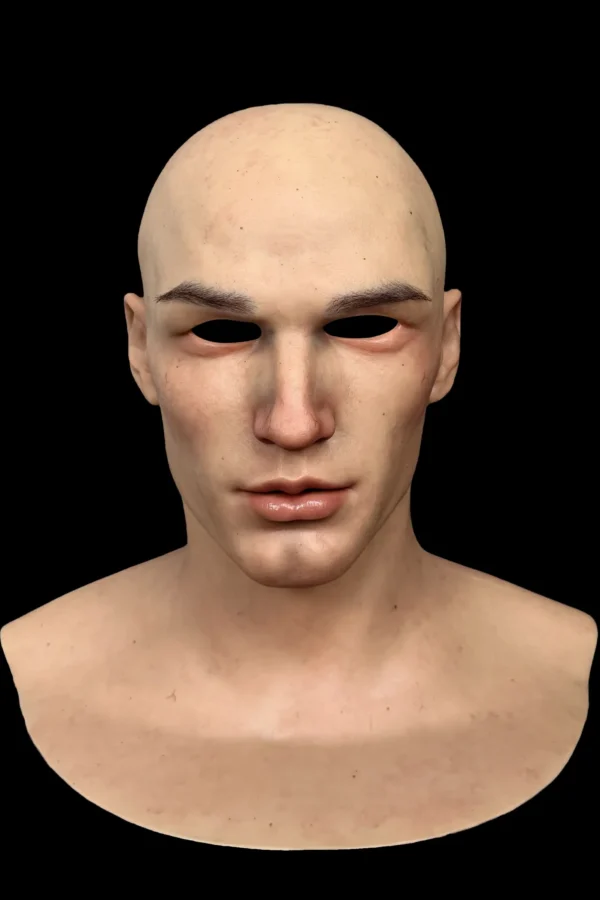 LESTER ULTRA REALISTIC SILICONE MASK DETAILED MALE FACIAL SCULPTURE FOR COSPLAY AND THEATER PERFORMANCE