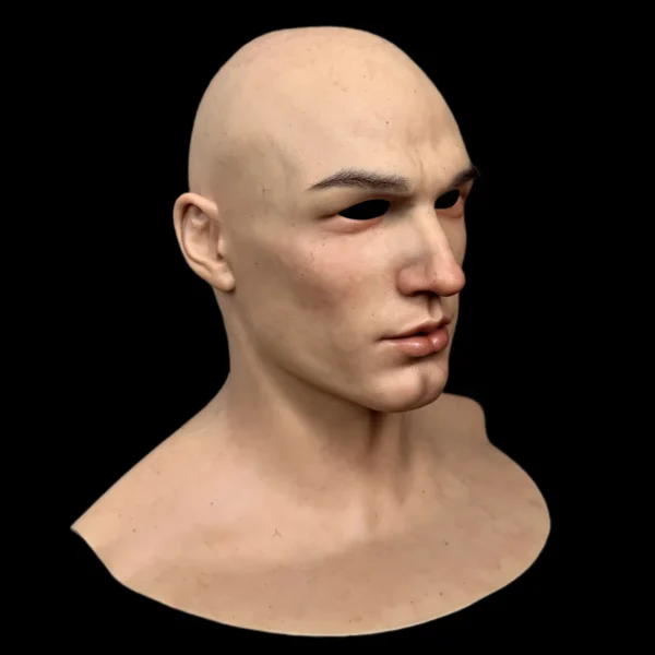 LESTER ULTRA REALISTIC SILICONE MASK DETAILED MALE FACIAL SCULPTURE FOR COSPLAY AND THEATER PERFORMANCE - Image 3