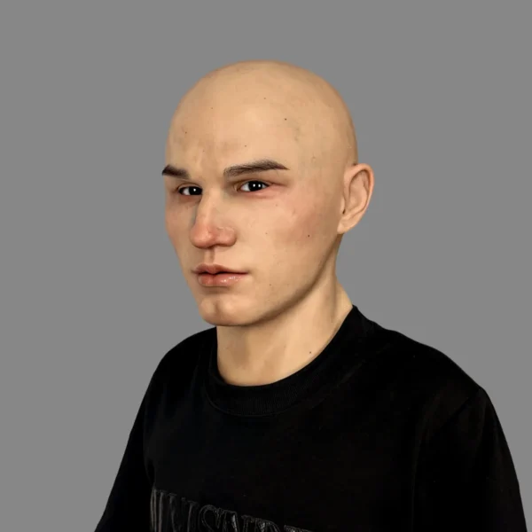 LESTER ULTRA REALISTIC SILICONE MASK DETAILED MALE FACIAL SCULPTURE FOR COSPLAY AND THEATER PERFORMANCE - Image 5