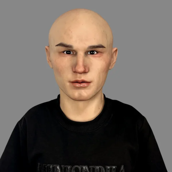 LESTER ULTRA REALISTIC SILICONE MASK DETAILED MALE FACIAL SCULPTURE FOR COSPLAY AND THEATER PERFORMANCE - Image 6