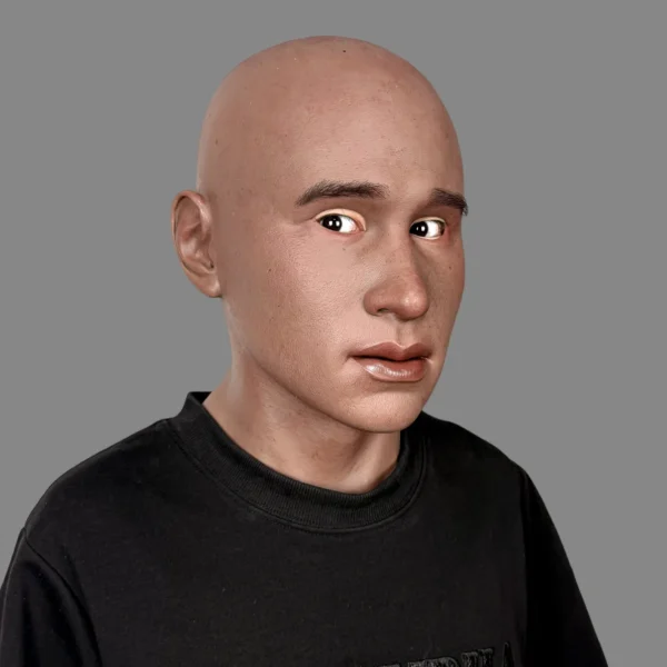 LUCA ULTRA REALISTIC SILICONE MASK DETAILED MALE FACIAL FEATURES FOR COSPLAY AND THEATER PERFORMANCE - Image 3