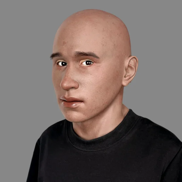 LUCA ULTRA REALISTIC SILICONE MASK DETAILED MALE FACIAL FEATURES FOR COSPLAY AND THEATER PERFORMANCE - Image 4